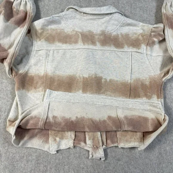 Women’s Anthropologie POL Tie Dye Jacket Bohemian Raw Edges Size M Distressed - Picture 4 of 13